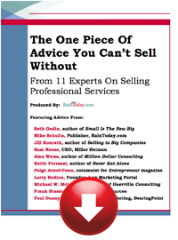 E-book: The One Piece of Advice You Can't Sell Without