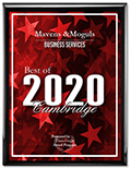 Mavens & Moguls receives the 2020 Best of Cambridge Award in the Business Services category